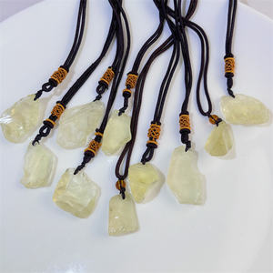 Prix usine cristal naturel méditation avantages de guérison <span class=keywords><strong>Quartz</strong></span> <span class=keywords><strong>Rose</strong></span> Citrine collier de <span class=keywords><strong>pierre</strong></span> brute pour cadeau - Product Image 3