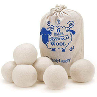 Boules de séchage en laine faites à la main Assouplissant écologique à séchage rapide Taille XL 7cm de diamètre pour machine à laver Boule à linge et disques