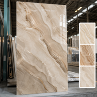 Panneau mural en PVC flexible effet marbre, moderne, pour décoration intérieure, imperméable et ignifuge, fabriqué en Chine