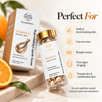 Sérum Visage en Capsules à Marque Blanche Vitamine C Rétinol Niacinamide Éclaircissant Raffermissant Anti-Âge Lissant Rides
