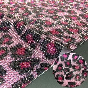 Yantuo 24*40Cm Tự Dính Rhinestone Sticker Thiết Kế Màu Hồng Leopard In Rhinestone Tấm - Product Image 2