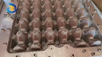 Machine de fabrication de moules pour barquettes/cartons à œufs en pâte à papier recyclé Zengtuo, pompe PLC 220/380V, modèle 3x4, qualité aluminium/cuivre/plastique