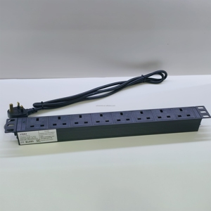 Best Selling 8-Way British Standard 13A 1U UK Socket for Cabinet for Equipment Management PDU - Product Image 2