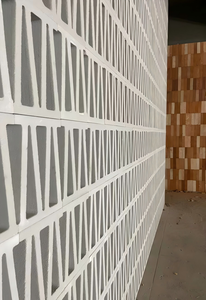 Phổ biến hiện đại Thiết kế xây dựng đôi V hình dạng Tường Ngoài Trời firebricks rỗng bọt gốm gạch - Product Image 3