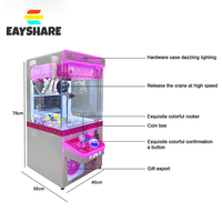 Vente chaude de haute qualité Mini poupée griffe Machine monnayeur jeu Machine en plastique grue griffe Machine
