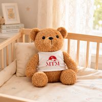 Coussin en peluche ours mignon, oreiller doux en forme d'animal pour boutiques de cadeaux, faveurs de fête, décoration intérieure et collections, production de jouets en peluche personnalisés