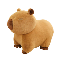 Peluche Capybara Kawaii, jouet en peluche, coussin, tissu en peluche super doux, cadeau d'anniversaire avec rembourrage en coton PP