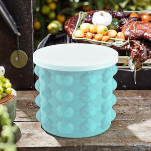 Cubo de hielo de silicona grande <span class=keywords><strong>con</strong></span> <span class=keywords><strong>tapa</strong></span>-Molde para hacer <span class=keywords><strong>cubitos</strong></span> de hielo de grado alimenticio, cómodo suave y OEM al por mayor - Product Image 6