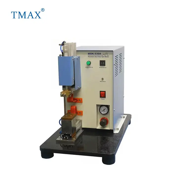 TMAX brand High Quality 18650 Cylinder Cell Single Point Pneumatic Welding Machine Spot Welder for Cylinder Cell Assembling