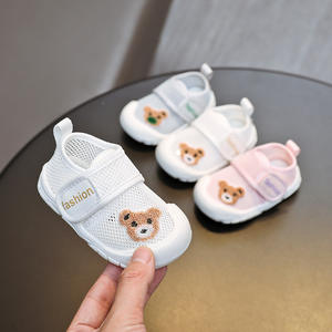 Sommer Neugeborene Babyschuhe weiche sohle Netzstoff Kleinkinder-Schuhe Cartoon Bär Anti-Rutsch-Baby-Schuhe 1 bis 2 Jahre - Product Image 5