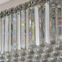 JYLIGHTING Modem Lustre rond en cristal de luxe pour la décoration de la maison Plafonnier en cristal pour le salon des hôtels