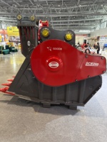 Godet broyeur pour excavatrice 18-28 tonnes, accessoires d'excavatrice, godet broyeur à mâchoires pour roche, pierre, béton, vente directe usine
