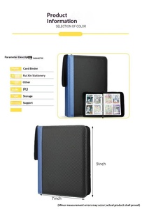 Album <span class=keywords><strong>photo</strong></span> portable personnalisable grande capacité, étanche, à fermeture éclair, quatre compartiments, pour collection de cartes <span class=keywords><strong>Pokémon</strong></span> - Product Image 6
