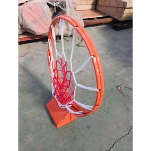 Aro de Baloncesto de Hierro Económico con Red, Certificado por la FIBA, Duradero, Color <span class=keywords><strong>Naranja</strong></span>, para Uso en Interiores/Exteriores - Product Image 6