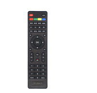 Venta caliente multifunción LCD inteligente RF controles remotos universales ABS Material frecuencia código fijo hogar TV Luz