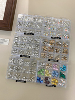 Alien Exclusive 3D Diamond Nail Art Salon Accessory 12 Small Grid Luxury Light Explosive Flash Durable Alloy Nail Strass
