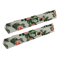 Canne à pêche personnalisée recyclable fleurs séchées papier d'emballage carton ondulé triangle boîte