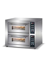 Oven Komersial Rui Tai 4 Tray Double Deck, Kapasitas Besar Bahan Stainless Steel, Kontrol Digital, Untuk Pabrik Roti, Toko Roti, dan Toko Panggang