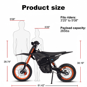 Fabricante y Proveedor en EE. UU., Mini Moto de Cross para Adultos, 60 km/h, 3000 W - Product Image 2