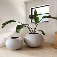 Jardinière en fibre de verre sur mesure, pot de fleurs décoratif, grand récipient d'intérieur/extérieur pour la maison, le jardin, l'hôtel, la station balnéaire