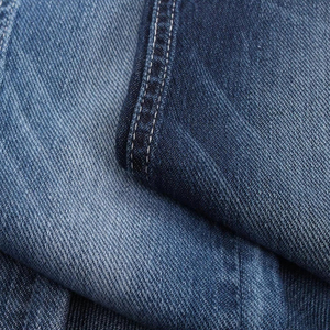 Telas de Mezclilla Elásticas de Algodón Suave con Tejido Especial en la Parte Posterior de Color para Confección de Jeans - Product Image 1