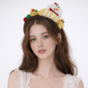 Moda estilo navideño banda para la cabeza para niñas niños caramelo muñeco de nieve estrella dulce Linda banda para el cabello para mujeres señoras accesorios para el cabello - Product Image 4