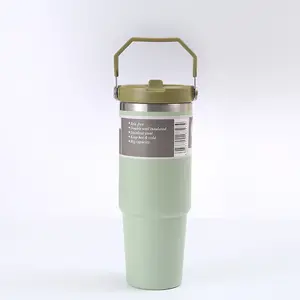 Hot Sale Double Wall Insulated Water Bottle Portable Vacuum Flask Reusable Sports Thermal Bottle With Handle