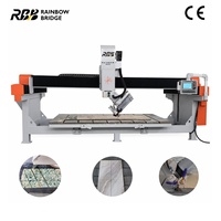 RBB HQ-3220B Découpeuse de pierre automatique à quatre axes PLC, haute rigidité, capable de chanfreiner, 25kW, 380V, épaisseur 750mm, longueur max 3200mm