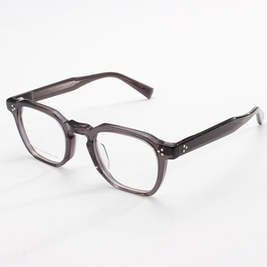 Acetate square Glasses <strong>Frame</strong> Men Transparent <strong>Grey</strong> Optical Eyeglasses for Women clear Lens TR90 High Quality Korean - Product Image 5