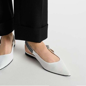 <span class=keywords><strong>Sandali</strong></span> da donna di fascia alta con plateau Slip-On <span class=keywords><strong>bianchi</strong></span> a punta con fiocco laterale cavo stile Outdoor per la primavera estate - Product Image 6