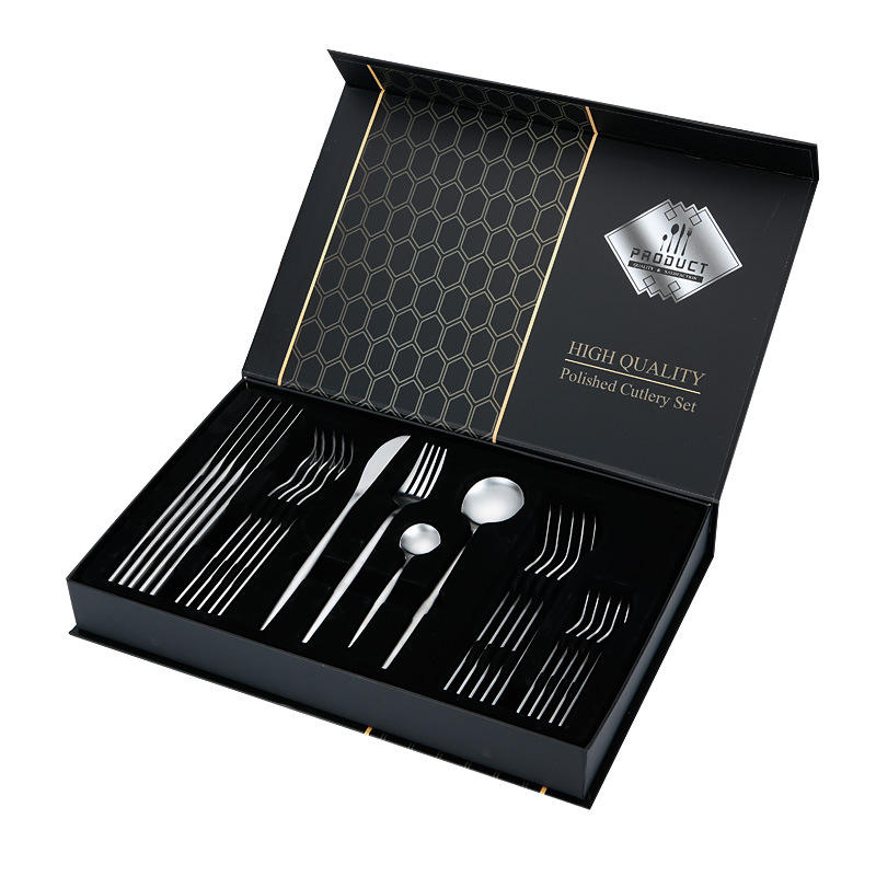 ช้อนส้อม24ชิ้นสีเงิน