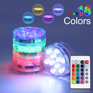 Luces LED Sumergibles para Piscina Baobiao con Logotipo Personalizado, Flotantes, IP68, RGB, con Control Remoto, Centros <span class=keywords><strong>de</strong></span> <span class=keywords><strong>Mesa</strong></span> para Piscina, Novedad - Product Image 4