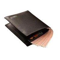 18021 Cina Buatan Tangan Kulit Asli Pria Dompet & Sabuk Hadiah Set untuk Bisnis Sabuk Buaya Asli
