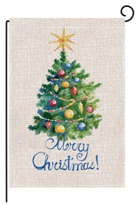 Gahumi al aire libre Navidad Halloween tema doble cara en blanco jardín patio bandera personalizar patio banderas para Festival - Product Image 3