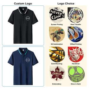 เสื้อยืดถักแบบมีโลโก้สั่งทำได้ ระบายอากาศได้ดี ใส่ได้ทั้งชายและหญิง ปักโลโก้ ชุดยูนิฟอร์มสำหรับทำงาน เสื้อครอบครัว พิมพ์ลายดิจิทัล แขนสั้น - Product Image 4