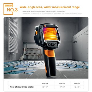 Cámara Termográfica Industrial Portátil de Alta Temperatura Testo 868, ABS, USB, Compatible con OEM y ODM, Instrumentos de Medición Electrónicos - Product Image 4