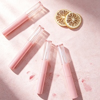 Tabung Lip Gloss PETG 4ml Transparan Dua Sisi, Wadah Makeup yang Dapat Digunakan Kembali