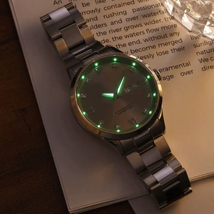 Vente directe montre mécanique automatique de luxe pour hommes avec petit cadran et bracelet en cuir conçue sur mesure pour un usage professionnel - Product Image 4