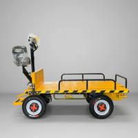 Chariot à plateforme motorisé 48V à double vitesse avec marchepied pour entrepôt
