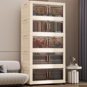 Wholesale Price Large Plastic <b>Bedroom</b> Living Room Storage Cabinet Storage <b>Bins</b> Toy Storage Box Stackable Closet Baby Wardrobe - Product Image 1