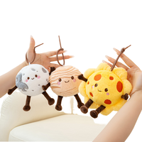 Jiada Pendentif en peluche personnalisé, motif planète de dessin animé amusante, mignon, sur le thème de la science-fiction spatiale, représentant le Soleil et la Terre, pour enfants