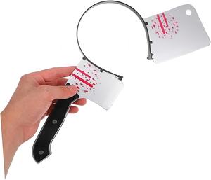 Bandeaux effrayants pour Halloween Couteau sanglant Hache Ciseaux Outil de fixation Casque amusant Costume de Cosplay Décorations de fête d'horreur - Product Image 2