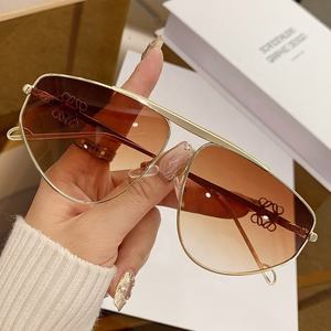 3821 Роскошные модные солнцезащитные очки с металлическими градиентными линзами для мужчин и женщин солнцезащитные очки - Product Image 4