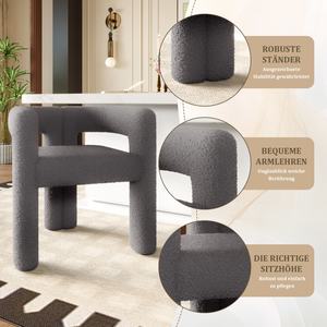 Fauteuil Teddy Ergonomique Premium - Design Moderne Confort Maximal Portable pour la Maison, le <span class=keywords><strong>Bureau</strong></span>, la Chambre à Coucher, le Salon Utilisation Polyvalente Tout-Terrain - Product Image 4