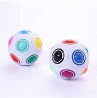 Balle de puzzle arc-en-ciel magique, cube de vitesse, jeu de puzzle, amusant, anti-stress, balle magique, casse-tête, jouets pour enfants
