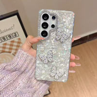 Coque de téléphone antichoc tendance avec cadre d'objectif caméra diamanté pour tous les modèles Samsung Galaxy S26 Ultra S25 S24 Plus – Vente en gros
