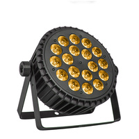 QSE Lighting 18 Projecteurs LED PAR (4 1/5 1/6 1) DMX512 Sonore Actif Auto Run Master-Slave en Aluminium Moulé Sous Pression 15000LM 2800K-8500K