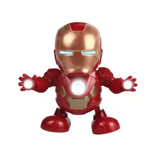 Kids Dance Hero Robot Music LED Lights Action Figures Super Comic Toys Boy Gifts