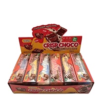 Jouet anti-stress créatif en PU à remontée lente, barre chocolatée crépissante, nouveauté, souple et croustillante