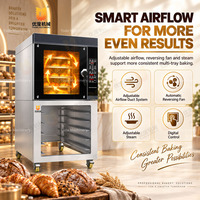Four à convection à gaz avec vapeur, four à air chaud électrique pour boulangerie, pâtisserie, hôtel, cuisine